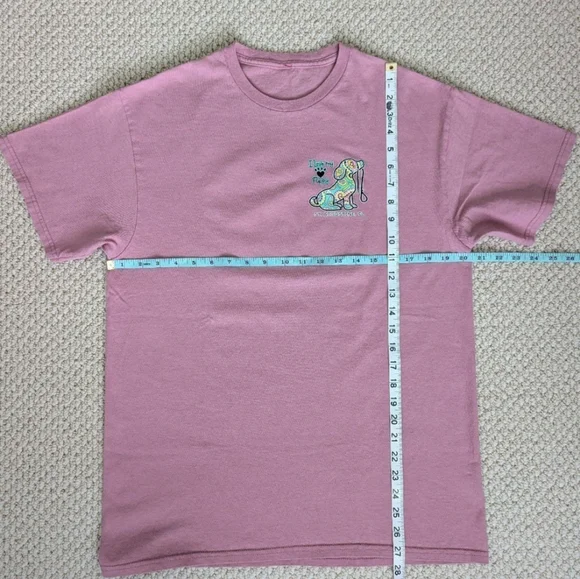 St. Augustine Florida Beach Pup I LOVE MY PUPPY T Shirt WOMENS M Dusty Rose Dog - Picture 6 of 9